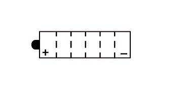 Batterie YB12B-B2 Conventionnelle Avec Entretien - Livrée Sans Acide 1980-1987 – Image 2