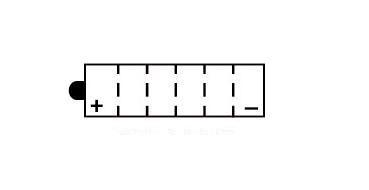 Batterie HYB16A-AB Conventionnelle Avec Entretien - Livrée Sans Acide 1983-2001 – Image 2