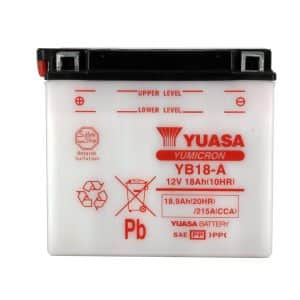 Batterie YB18-A Conventionnelle Avec Entretien - Livrée Sans Acide 1978-1984