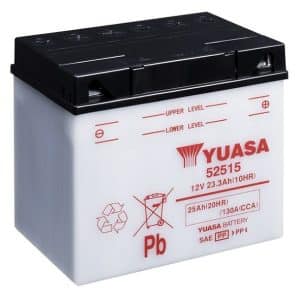 Batterie 52515 Conventionnelle Avec Entretien - Livrée Sans Acide 1987-1993