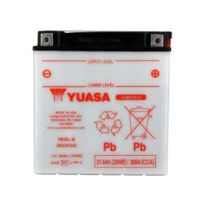 Batterie YB30L-B Conventionnelle Avec Entretien - Livrée Sans Acide 2000-2019