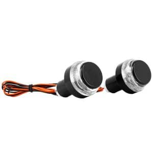 Embouts de guidon Clignotants LED - en Plastique Noir - CE