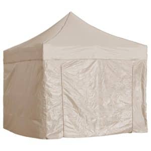Barnum Pliant - Tente Acier Paddock 3x3 - Beige - Pack 4 cloisons