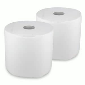 Rouleau d'Essuie Tout Micro Gaufré 2 Plis - Blanc (Sachet de 2pcs/390m)