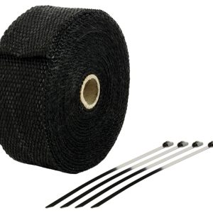 Bande Thermique échappement 10M Noire + 4 Fixations Largeur: 50mm - Ep: 1,5mm
