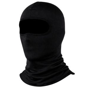Cagoule hublot noire effet coton
