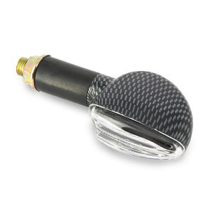 Paire de mini clignotants Triangle long - look carbone