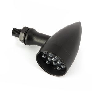 Paire de clignotants LED rond - noir
