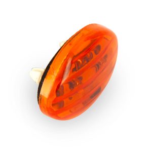 Mini Clignotant LED C.E Ovale Orange 35 x 30mm - Vendu à l'unité