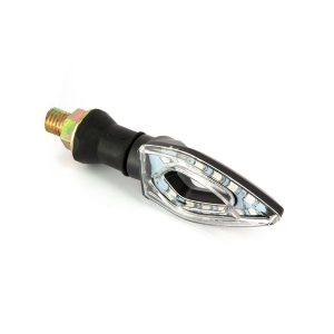 Paire de clignotants universels séquentiels à Leds - Noir avec cabochon translucide