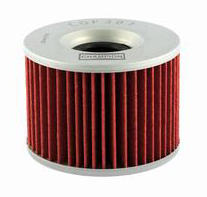 Filtre à Huile Adaptable KAWASAKI/YAMAHA (+Joints) - Similaire HF401 1970-2017