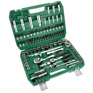 COFFRET DOUILLE 1/4" - 1/2" - 6 PANS MÉTRIQUE DE 4 A 32 mm