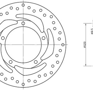 Disque de Frein DIS1369 Ø240mm 2016-2025