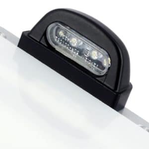 Eclairage de Plaque LED Noir Entraxe 45mm / 4 LEDS Acier