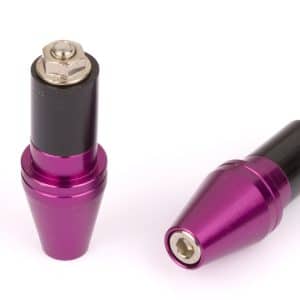 Embouts de guidon conique aiguë Ø17 anodisés violet