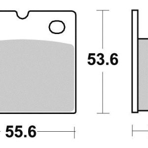 Plaquette de frein Semi-Métal Eco-Friction Route - R90 1974-2005