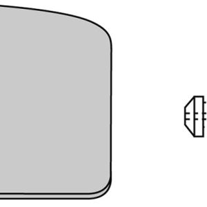 Plaquette de frein Semi-Métal Eco-Friction Route - R90 1973-1980