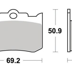Plaquette de frein Semi-Métal Platinum Route/Off Road - R90 2002-2008