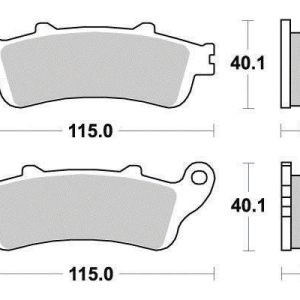 Plaquette de frein Métal Fritté Sinter Grip Maxi Scooter - R90 1997-2017