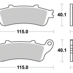 Plaquette de frein Métal Fritté Sinter Grip Road - R90 1996-2017
