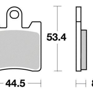 Plaquette de frein Semi-Métal Eco-Friction Route - R90 1998-2021