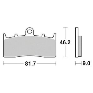 Plaquette de frein Semi-Métal Platinum + Route/Off Road - R90 2001-2020