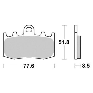 Plaquette de frein Métal Fritté Sinter Grip Road - R90 2001-2016