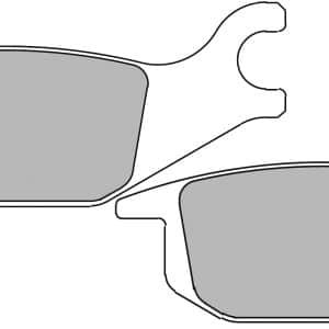 Plaquette de frein Semi-Métal Eco-Friction Route - R90 2001-2025