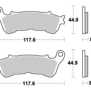 Plaquette de frein Métal Fritté Sinter Grip Maxi Scooter - R90 2005-2025
