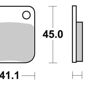 Plaquette de frein Métal Fritté Sinter Grip Off Road - R90 1989-2023