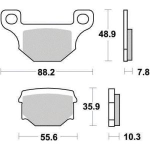 Plaquette de frein Semi-Métal Platinum Route/Off Road - R90 1982-2024