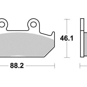 Plaquette de frein Métal Fritté Sinter Grip Road - R90 1988-2003