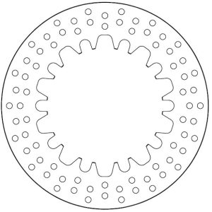 Disque de frein fixe pour BMW série R - HOMOLOGUE TÜV - Ø260x158x145 NbTrou10xØ13.8 1976-1990