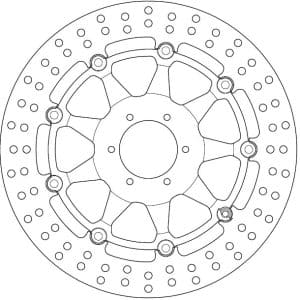 Disque de Frein Flottant HONDA - Homologué TÜV 1992-2017