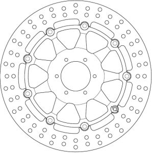 Disque de Frein Flottant HONDA - Homologué TÜV 2000-2003