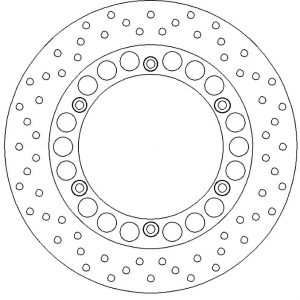 Disque de Frein Fixe YAMAHA - Homologué TÜV 1983-2014
