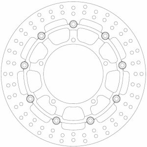 Disque de Frein Flottant YAMAHA - Homologué TÜV 2004-2023