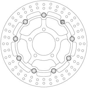 Disque de Frein Flottant KAWASAKI - Homologué TÜV 2006-2023