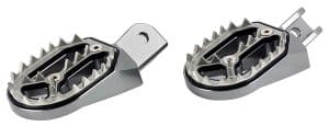 Repose-pieds Alu CNC Couleur Titane - KAWASAKI/SUZUKI 2004-2015