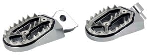 Repose-pieds Alu CNC Couleur Titane - YAMAHA 1999-2023