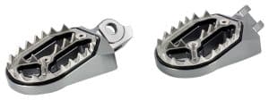 Repose-Pieds Alu CNC Couleur Titane - KTM - HUSQVARNA 2005-2015
