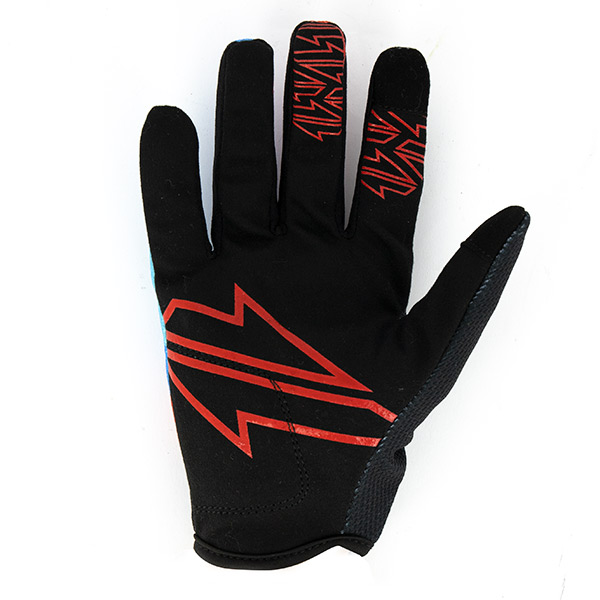 Gants Cross GAN095 3XL - Noir Rouge Bleu - Homologué CE KP1 – Image 3