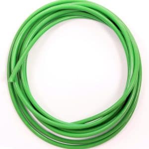 Rouleau de Durite Tressée Inox 5 Mètres Gaine Verte