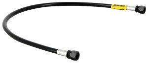 Durite 900mm - Raccords Pré Sertis Gaine Noire Raccords Noirs