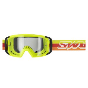 Masque Cross SWAPS SCRUB V2 - JAUNE / ORANGE / ROUGE ECRAN TRANSPARENT