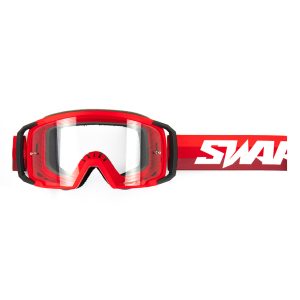 Masque Cross SWAPS SCRUB V2 - ROUGE ECRAN TRANSPARENT