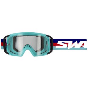 Masque Cross SWAPS SCRUB V2 - BLEU ROUGE TURQUOISE ECRAN TRANSPARENT