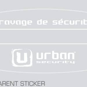 Sticker pour véhicule gravé - URBAN