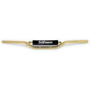 Guidon CROSS aluminium anodisé Or + Mousse