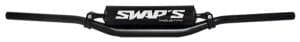 Guidon CROSS Alu - CR LOW Ø28.6mm avec Renfort - Noir Mat
